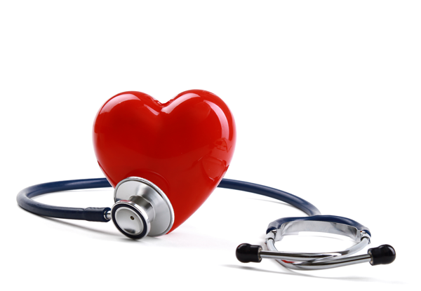 heart with stethoscope