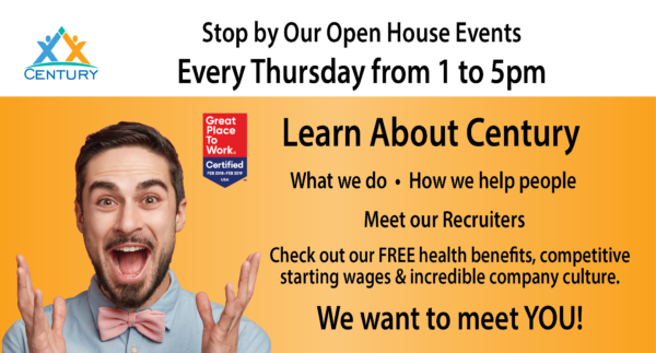 Open House Career Events | Century SS