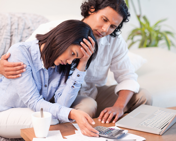 Couple stressed over bills