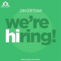 we're hiring!